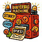 BanterTag Machine icon. Generate a hilarious or savage gamertag for Warzone, MW3, or BO6. Get a unique name every time!
